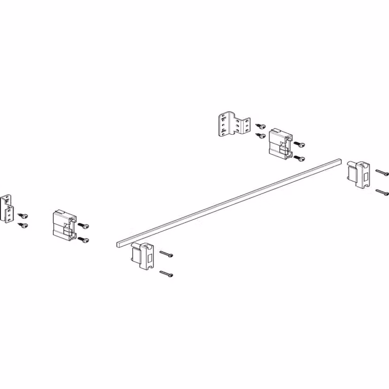 Modulo sbarra collettrice ABN a incasso 2FB/1RE N/PE con CU 12x5 mm, unipolare, da inserire nel profilo MXSC21211