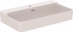 Lavabo Ideal Standard Conca, 80 cm, con un foro per il rubinetto, con troppofilo, finitura satinata