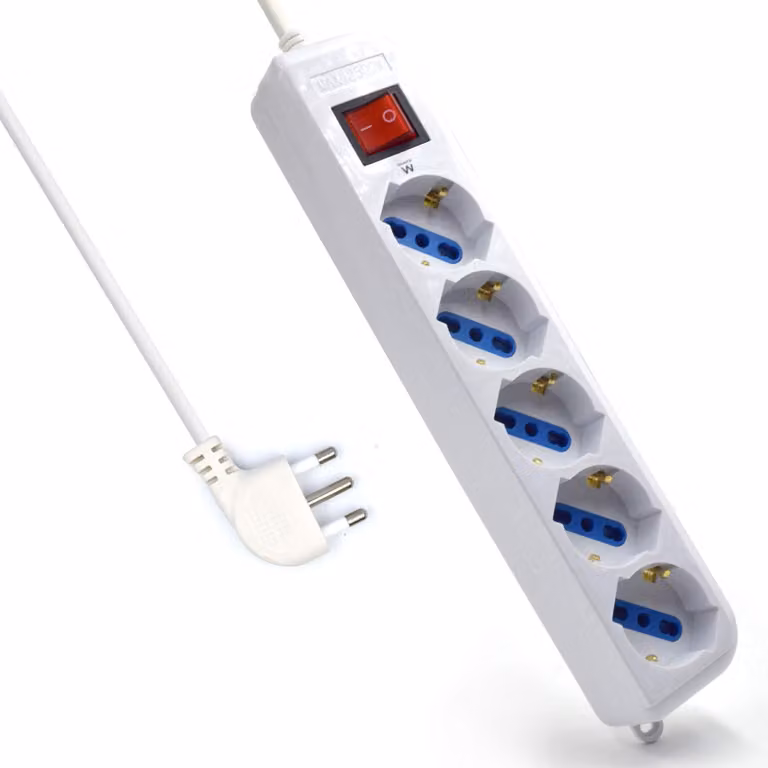 Ewent EW3926: ciabatta multipresa con 5 prese, 250 V / 2.500 W