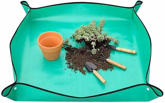 Tappetino da giardino 75x100 cm - Protezione durante il rinvaso, la piantagione e la potatura, resistente alle pieghe e riciclabile