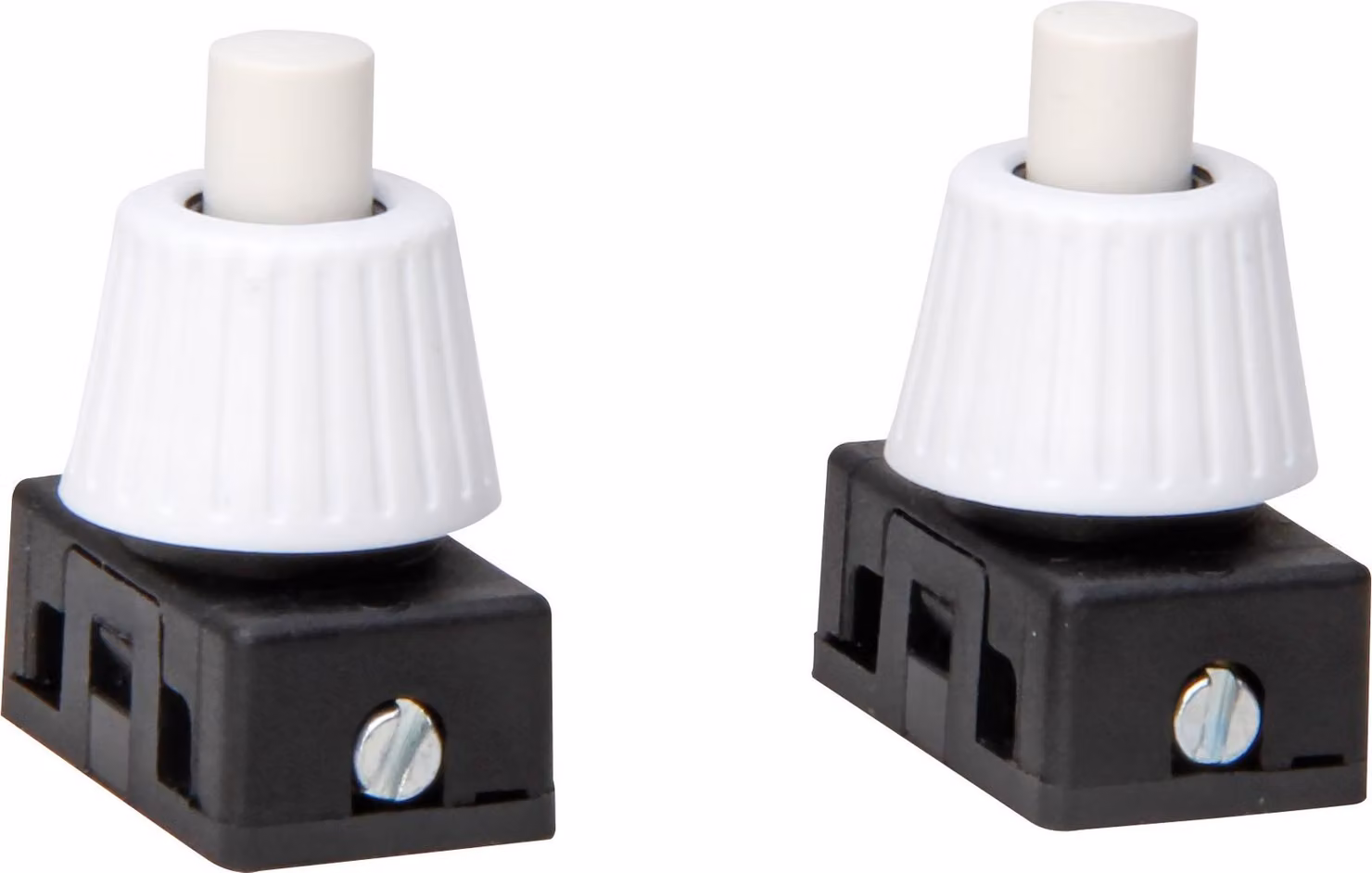 Interruttore a pressione da incasso, unipolare, 250 V, 2 A