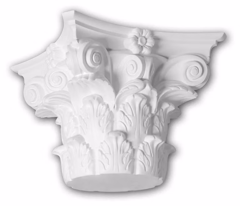 Testa di colonna Profhome 411301 Facciata decorativa in stile corinzio