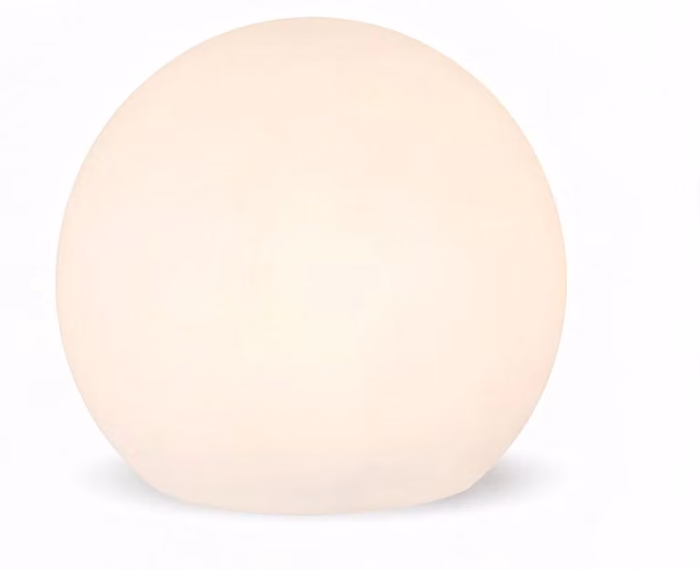 Lampada a sfera con cavo a spina bianco IP65 incl. E27 LED 2700 K 600 lm Ø 30 cm luce rotonda sentiero casa giardino luce esterna terrazza