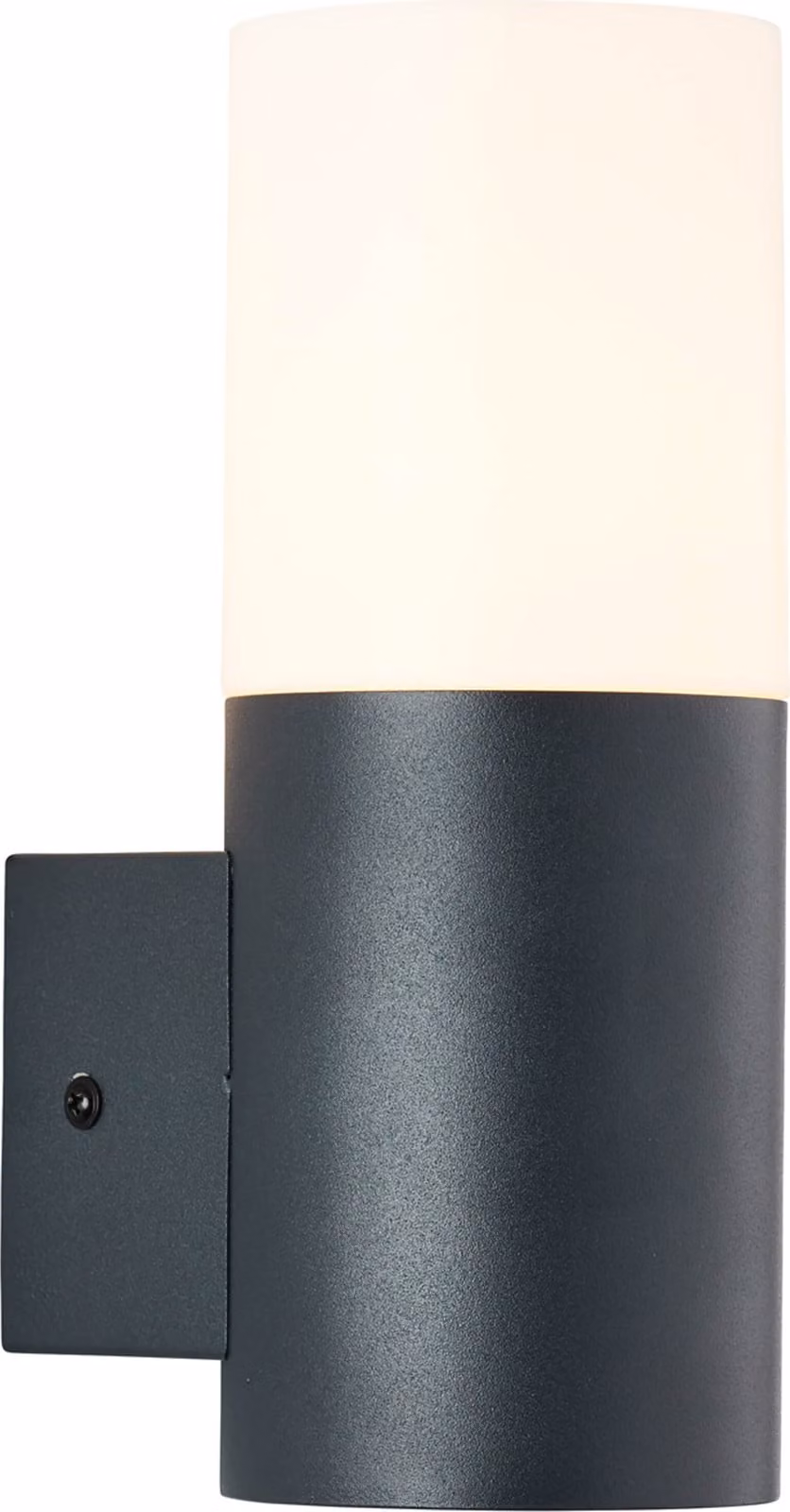 Brilliant Aberdeen lampada da parete per esterni montante antracite, acciaio inox/plastica, 1x QA60, E27, 28 W