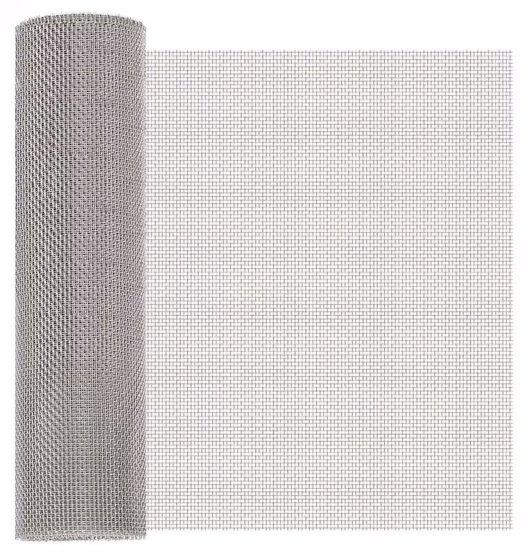 Schermo a rete, dimensioni 40 x 1000 cm, maglia 8, acciaio inossidabile 201