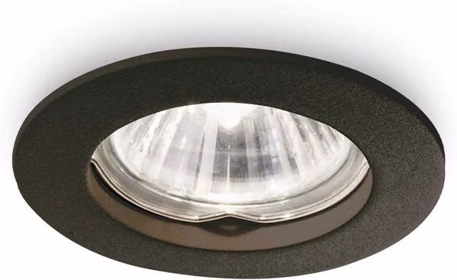 Faretto da incasso Jazz Ideal Lux nero con lampadina GU10 sostituibile