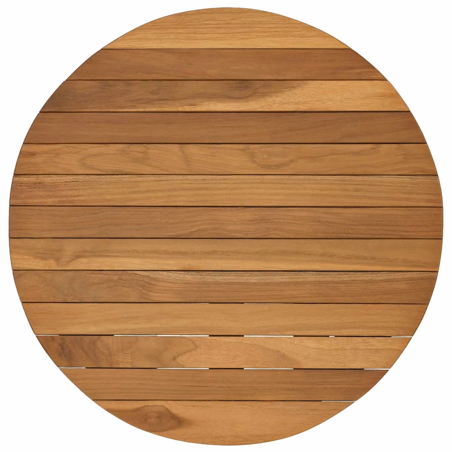 Piano del tavolo rotondo vidaXL in legno di teak solido marrone, Ø 50 x 3,5 cm