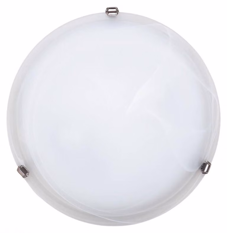 Rabalux 3302 Lampada da soffitto a 2 faretti Alabastro, E27, bianca, rotonda, standard, ø400 mm