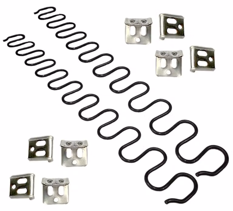 Sostituzioni per molle di divano, 2 pezzi, 50,8 cm, con 8 clip a forma di S, filo di 4,0 mm