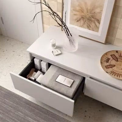 Cassettiera da bagno sospesa Sumo bianco opaco L: 80,7 cm, P: 46 cm, H: 27 cm – 2