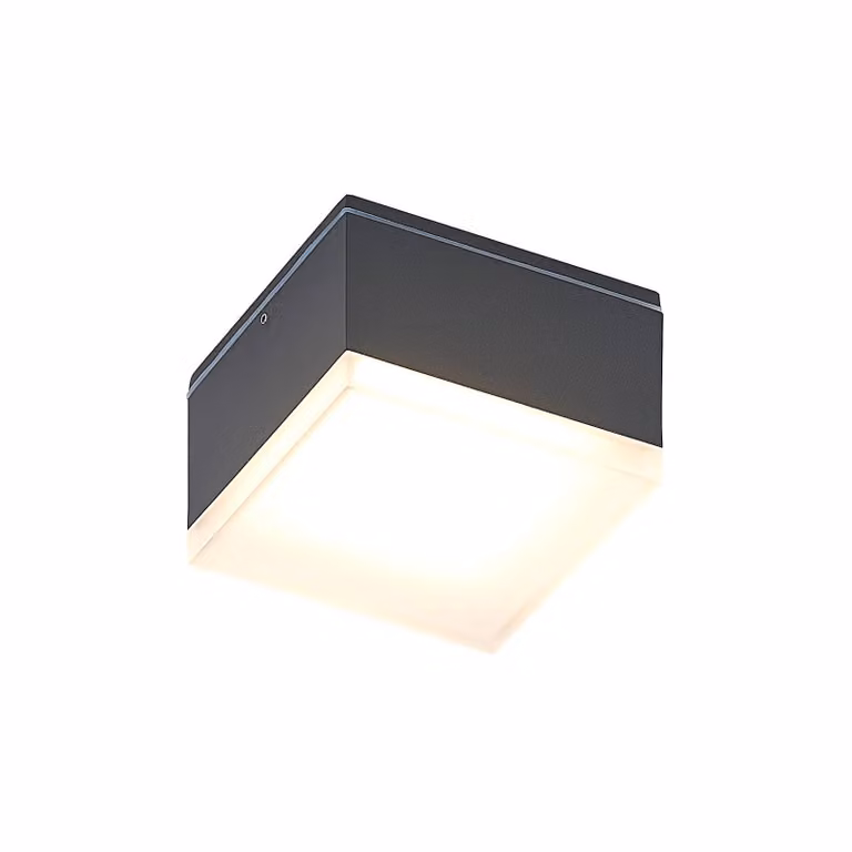 Lindby Mathea Plafoniera LED per esterni, angolare