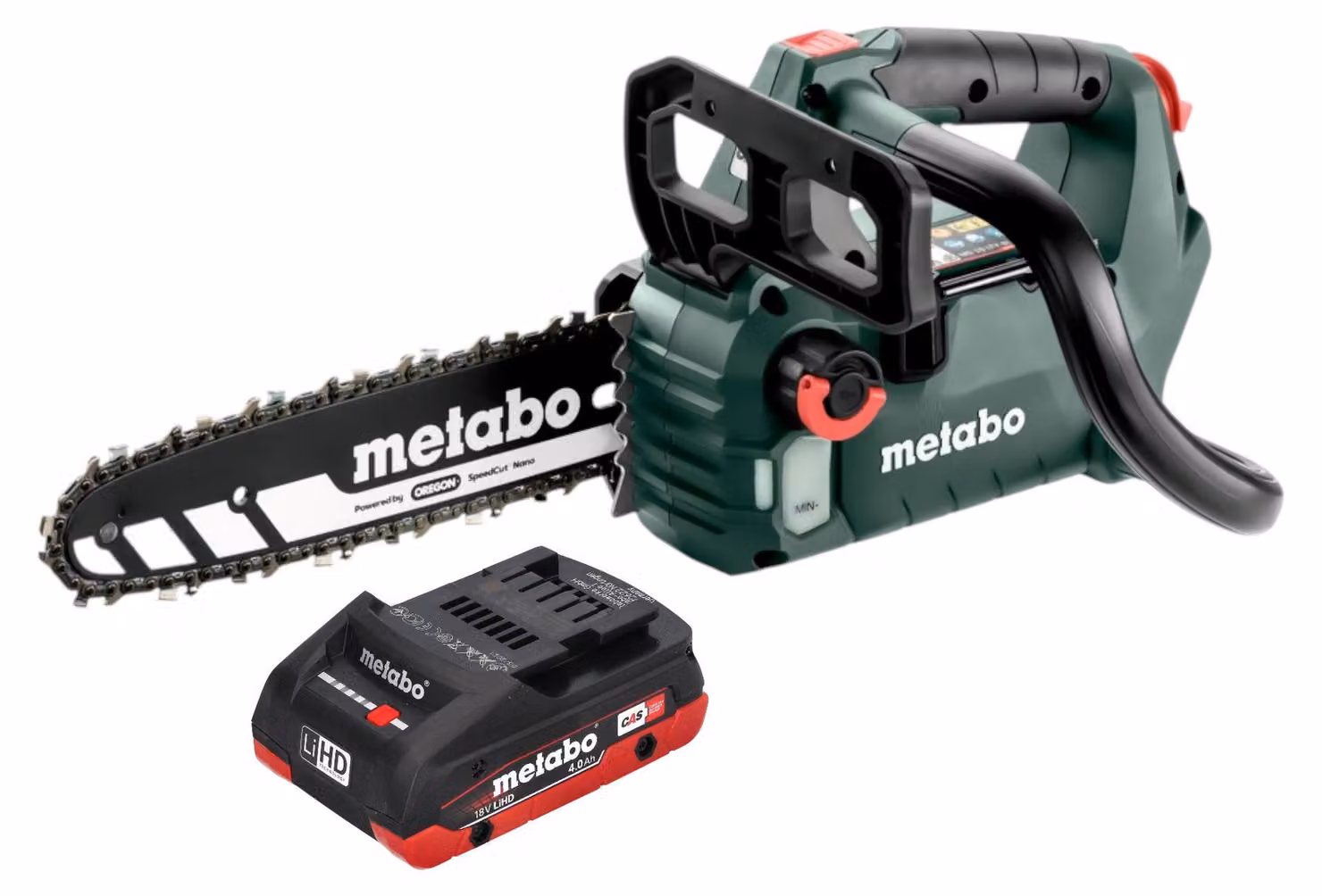 Metabo 601595850 Motosega a batteria MS 18 LTX BL 25 - senza batteria - senza caricabatterie