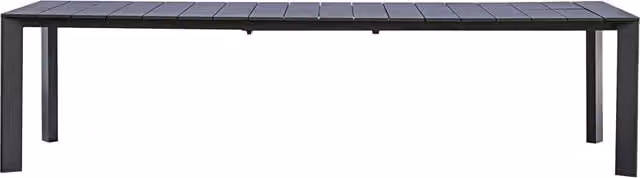 Tavolo da giardino allungabile moderno GIORDANOSHOP in alluminio antracite