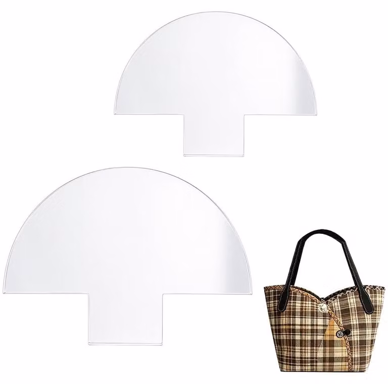 Set di due stencil in acrilico per borse