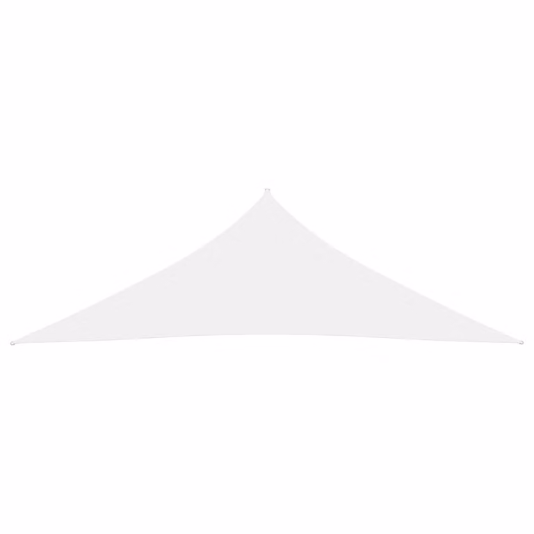 The Living Store Tenda da sole in tessuto Oxford Triangolare 3,5x3,5x4,9 m Bianco