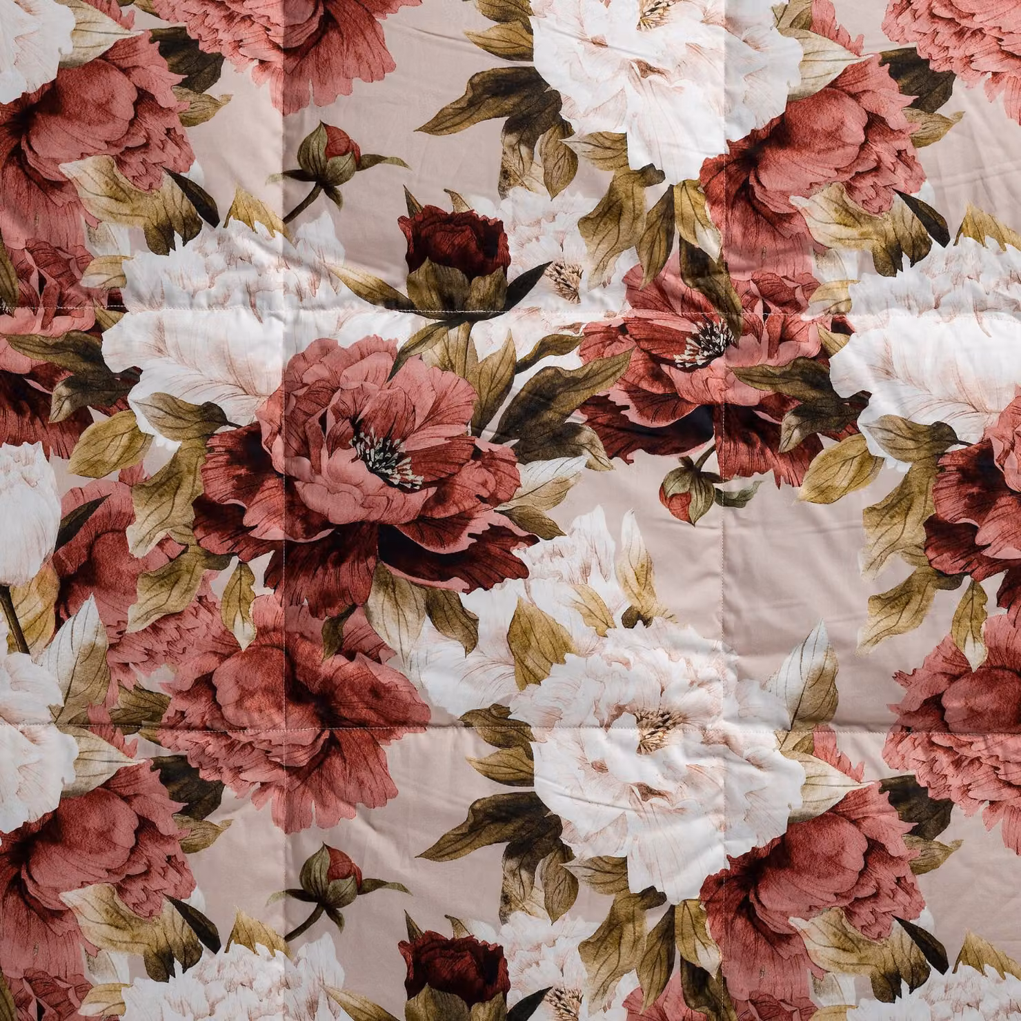Trapunta in piuma DaunenStep con fantasia floreale multicolore rosa, traspirante e termoregolatrice per adulti – 2