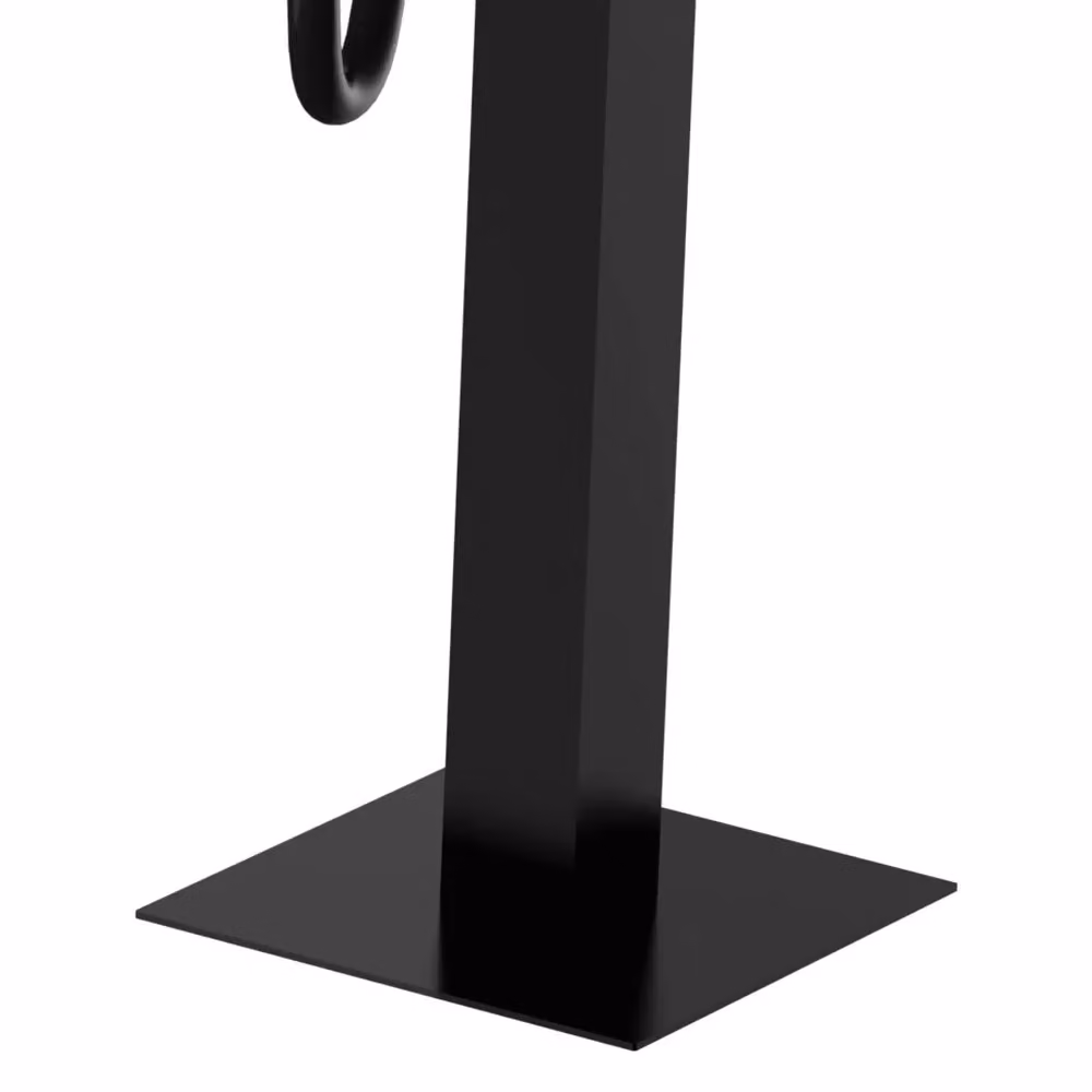 Miscelatore per vasca da bagno a pavimento Remer serie Absolute con kit doccia in ottone nero opaco – 2