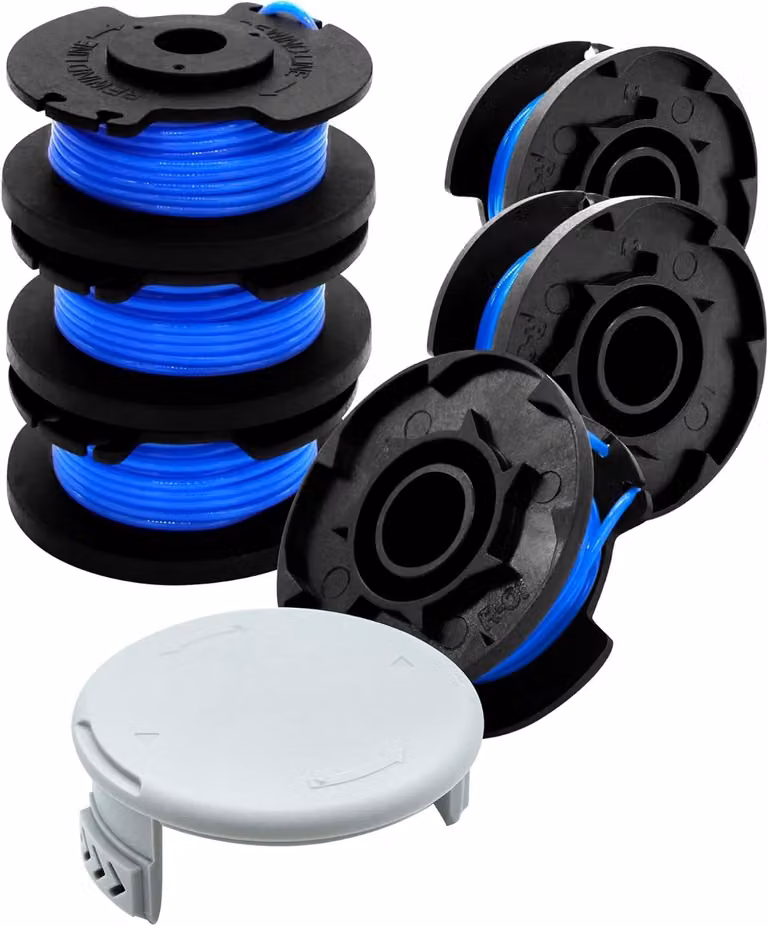 Filo per tagliaerba elettrico, diametro 1,6 mm, lunghezza 3,35 metri, confezione da 6 pezzi, compatibile con modelli a 18V/24V/40V