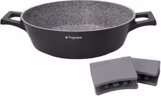 Padella antiaderente in alluminio Tognana diametro 32 cm, colore nero e grigio