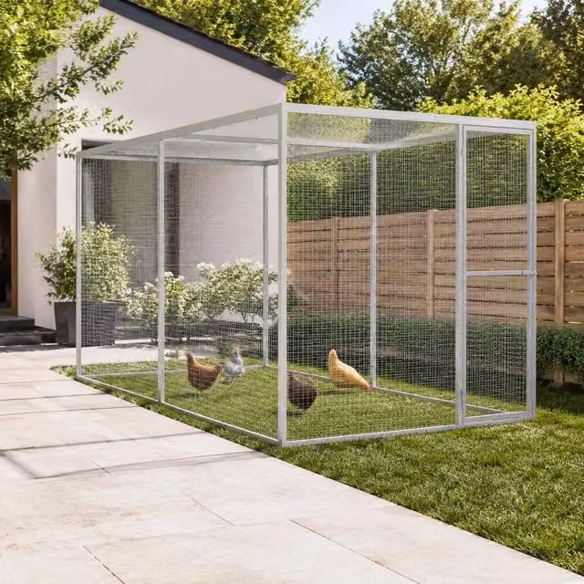 Cat Cage 3x1.5x1.5 M Galvanized Steel