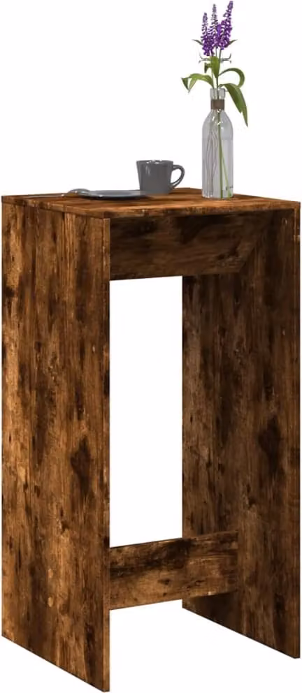 Maison Exclusive - Tavolo da bar in rovere affumicato 51x50x103,5 cm Materiale ligneo