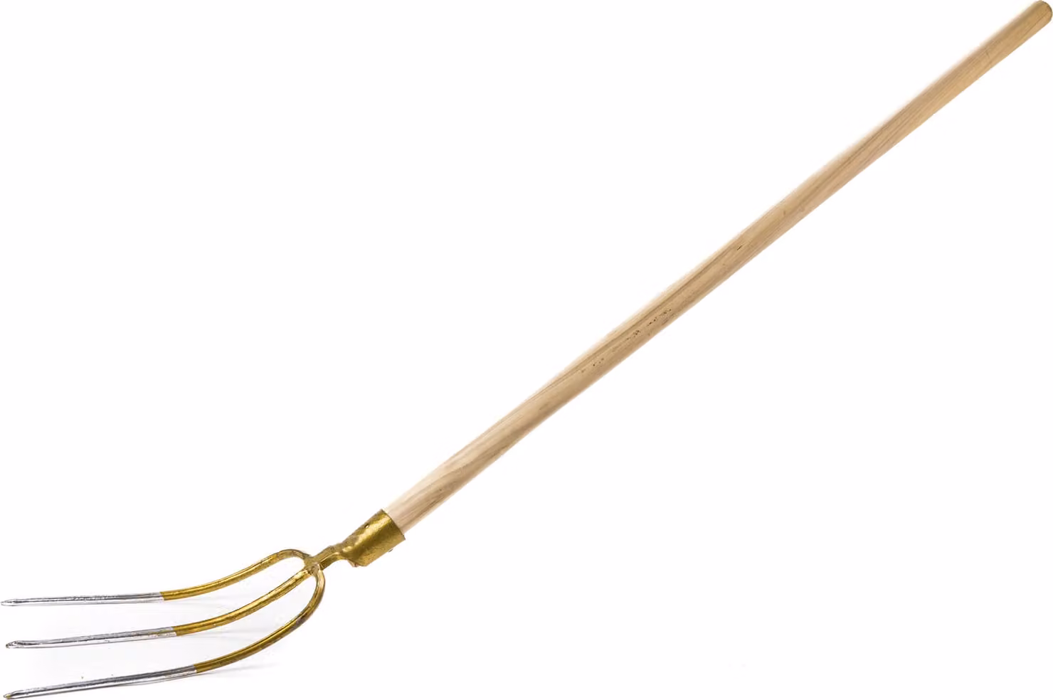 KOTARBAU® Forca a 3 punte con manico Forca per letame Forca da giardino Forca da giardino Forca per letame Forca per vangare Forca per giardino Forca a filo per giardino e agricoltura
