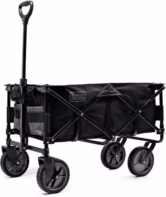 Carrello pieghevole Stanley in alluminio nero con portata 80 kg