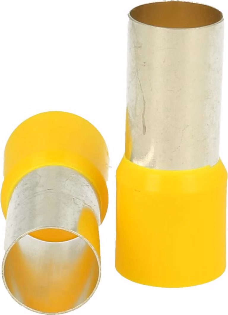Capicorda isolati DIN 46228 parte 4, dimensione N, codifica colore DIN sezione 150 mm² giallo - 1 pezzo