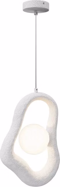 Maytoni Sospensione Contemporanea Opus 1 luce G9 bianco poliresina diffusore vetro