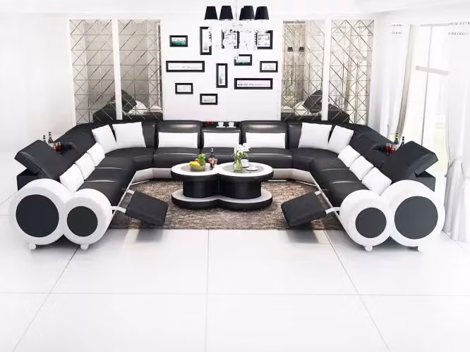 Ecksofa Sofa Wohnlandschaft Design Couch Sofas Polster Eckgarnitur Couchen