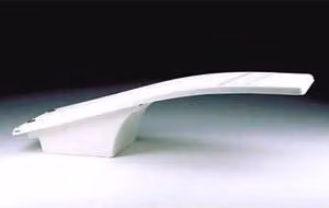 Trampolino flessibile per piscina Dynamic Astralpool bianco con superficie in poliestere e fibra di vetro resistente ai raggi UV, diametro 1,61 m