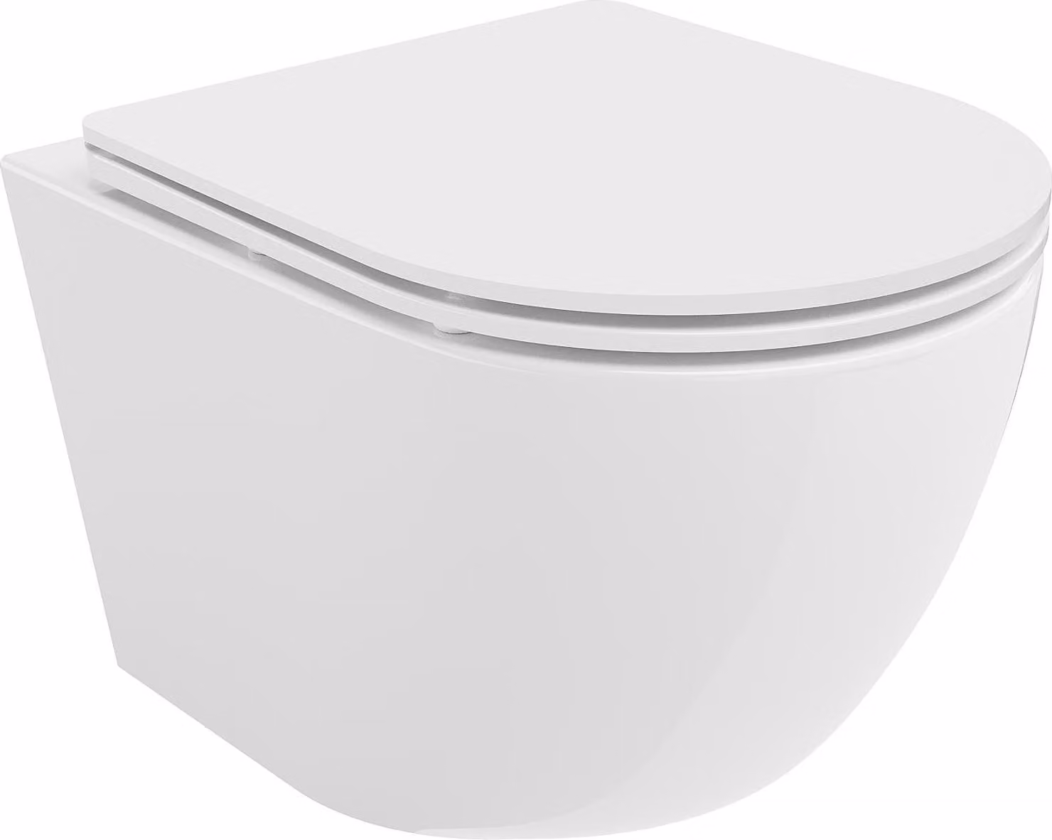 Mexen Lena wc senza bordo con sedile a chiusura rallentata slim, duroplast, bianco lucido - 30220300