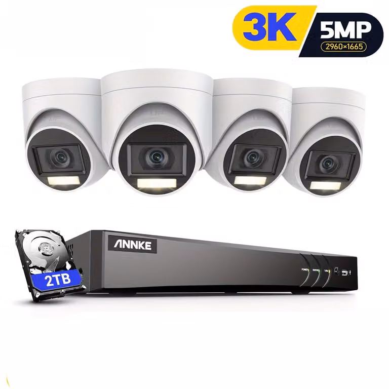 Sistema di sicurezza CCTV a 16 canali: kit di videosorveglianza con 16 telecamere da 8MP a 3K