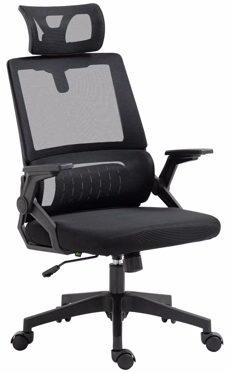Vinsetto: sedia da ufficio ergonomica con poggiatesta regolabile
