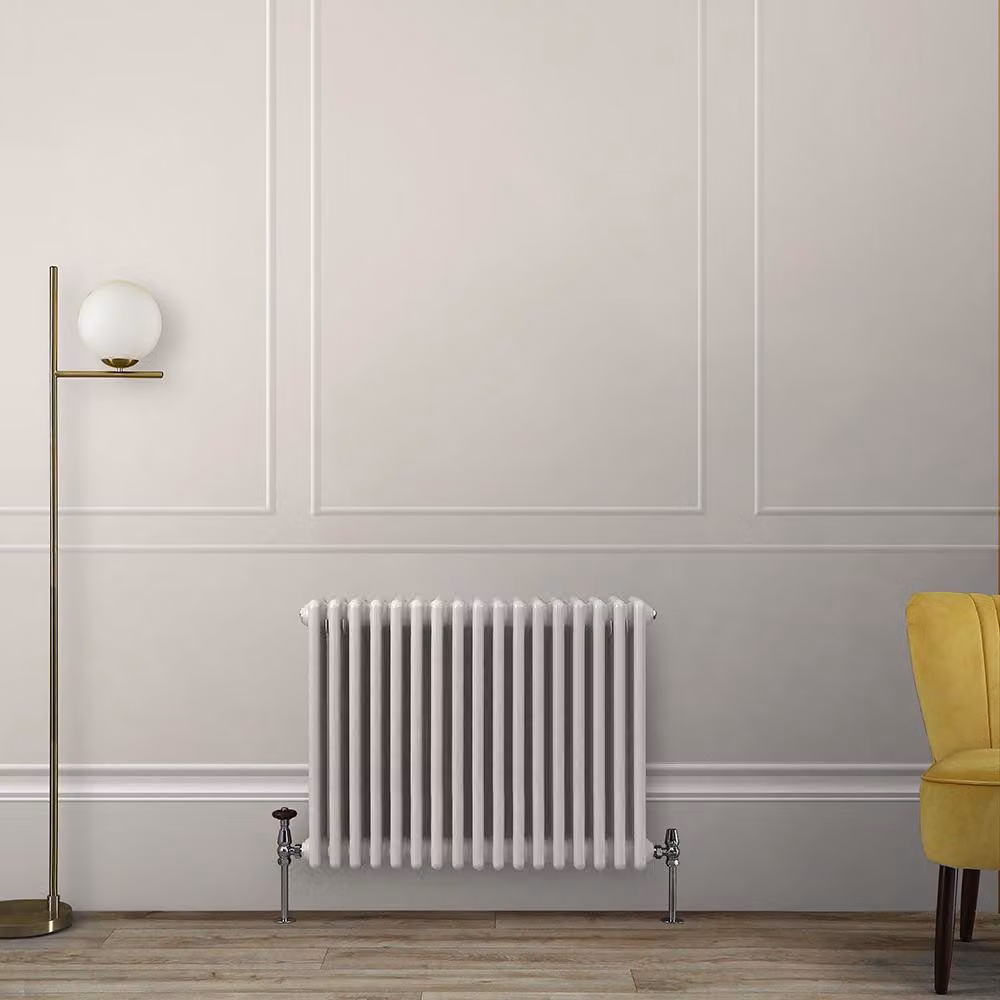 Radiatore Orizzontale a Colonne (3 Colonne) 600mm x 785mm - Bianco (Pearl Bianco) - Regent