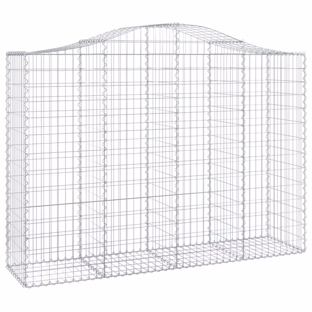 Cesto Gabbione ad Arco 200x50x140/160 cm Ferro Zincato