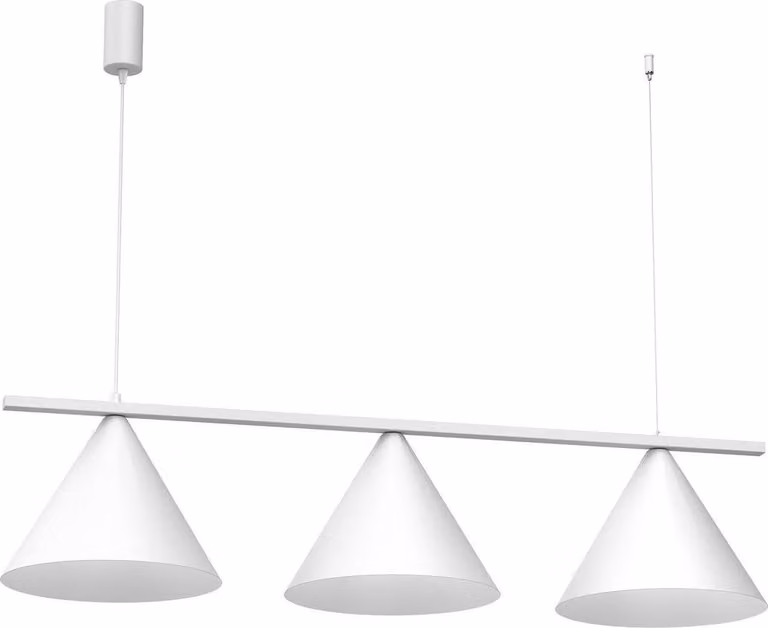 Lampada a sospensione CAPITAL bianca 3xGX53 di Milagro