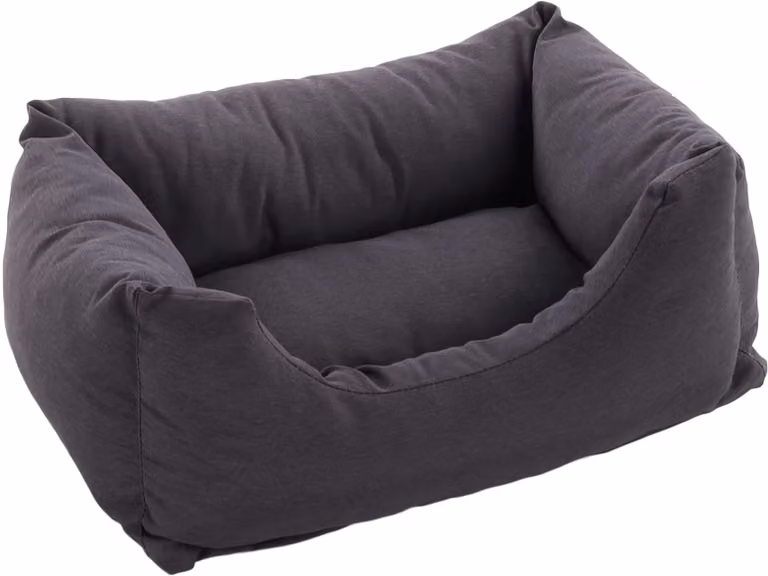 Lettino per cani Flamingo Panama rettangolare grigio scuro, dimensioni: 65 x 45 x 20 cm