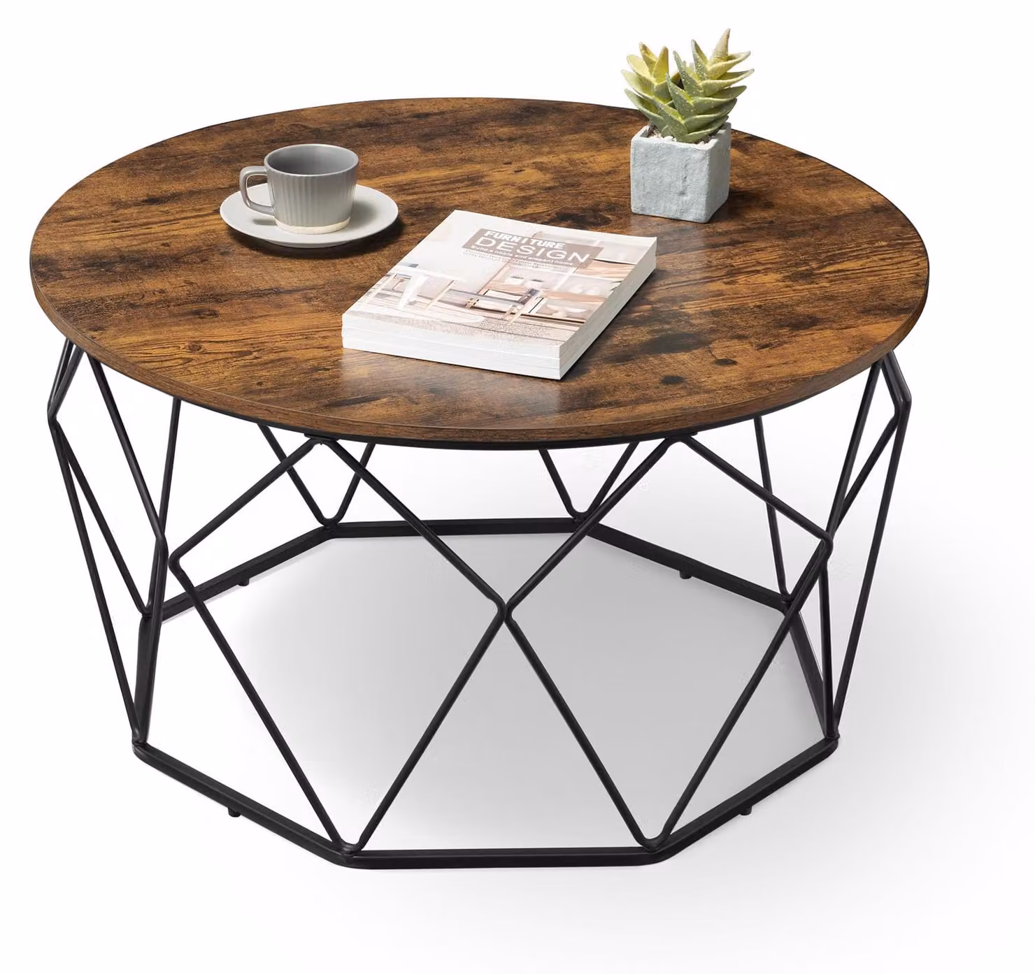 Artenat Tavolino Enea, 80 cm, marrone