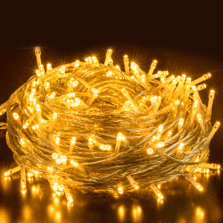 Izrielar LED Luci Fiabesche 30M 300LEDs con 8 modalità per Indoor Natale Festa Giardino Operazione Stella Scintillante Effetto Decorazione Bianco Caldo