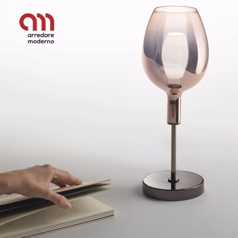 Lampada Rosè Incanto Italamp da tavolo