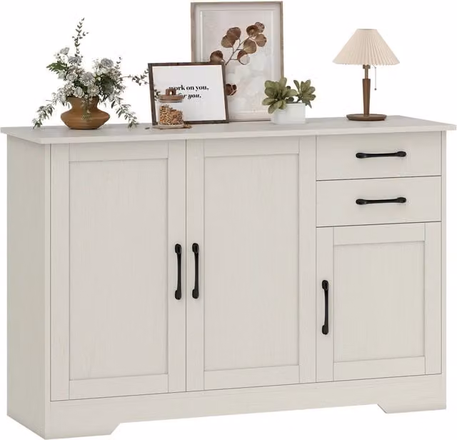 Consolle con cassetti e ante ¨C zephmum ¨C crema 120x38x79 cm