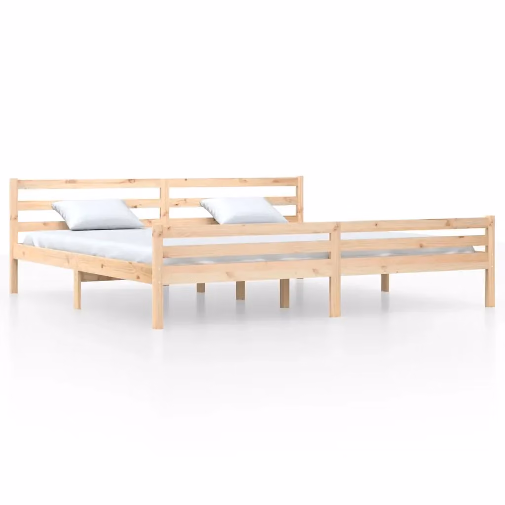 Giroletto vidaXL in legno massello di pino non trattato con doghe fisse, L/P: 200 x 200 cm – 2