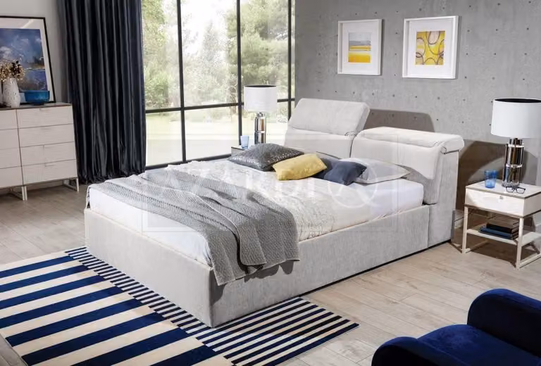 Weißes 180x200 Bett Schlafzimmer Betten Leder Hotel Luxus Polster Big