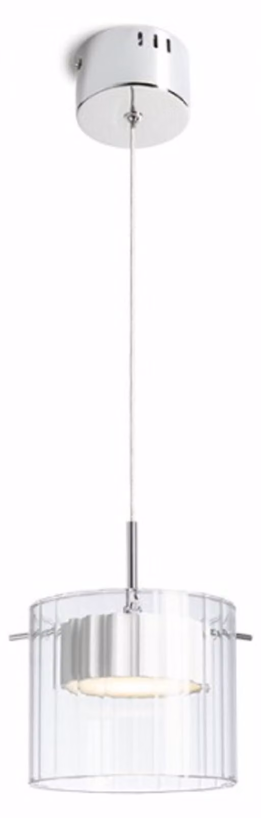 ESTRA I a sospensione in vetro bianco chiaro 230V LED 5W 3000K