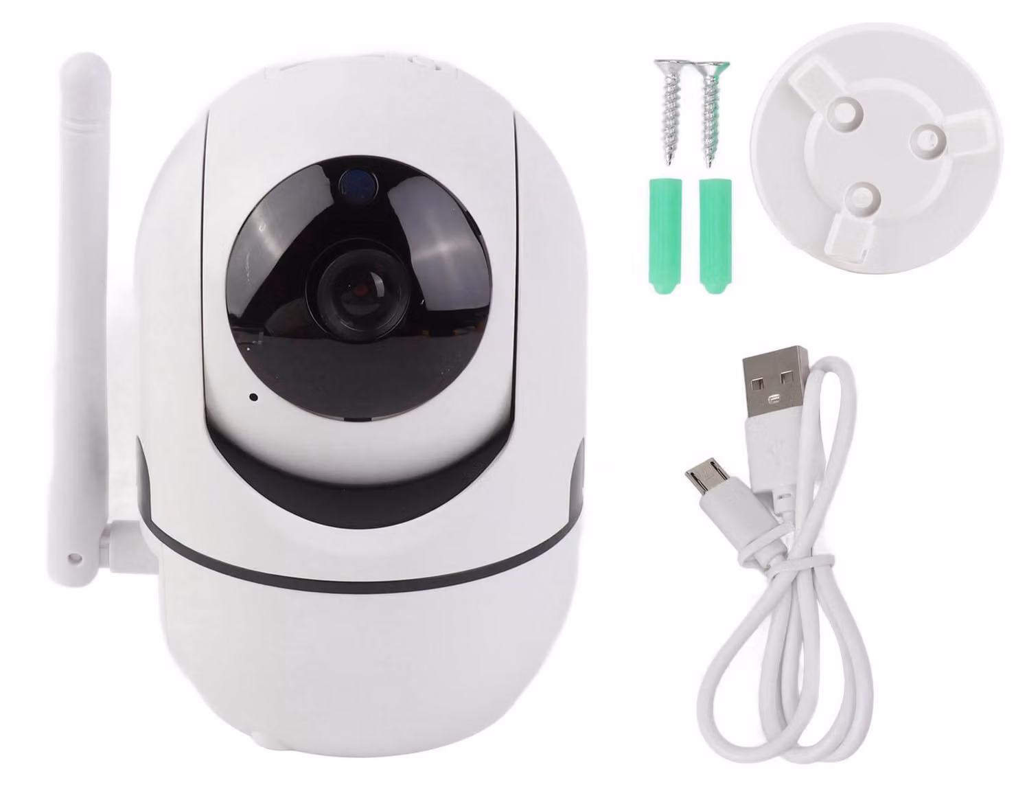 Telecamere di sicurezza, telecamera HD wireless per la sorveglianza di neonati e animali domestici in ambienti interni