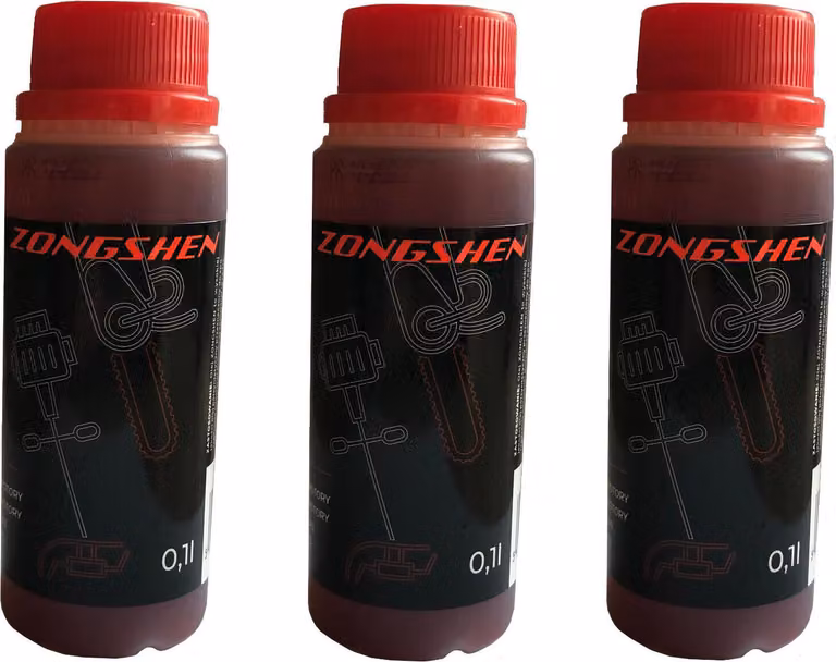 Olio motore 2 tempi 300 ml ROSSO per attrezzi Hecht Güde Ikra Florabest Grizzly Greencut