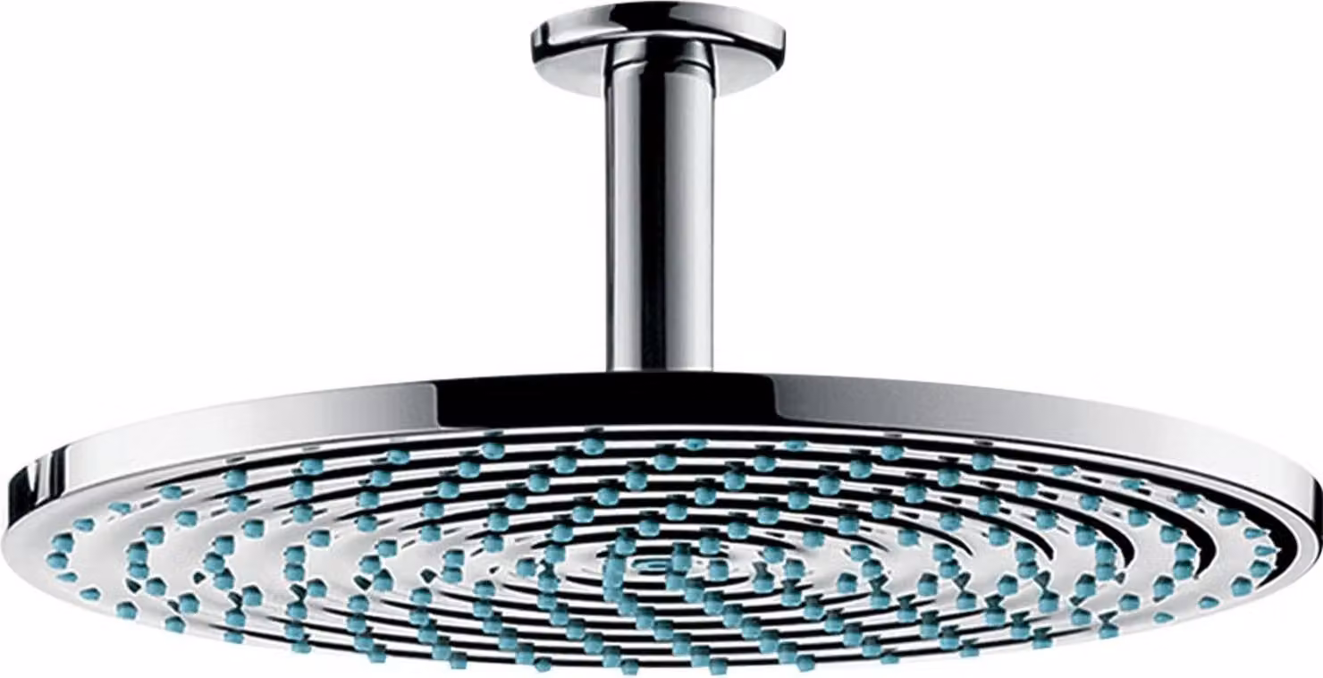 douche de tête Raindance S 300 1 jet avec raccordement au plafond EcoSmart 9 l/min, chromé, 26600000, 26600000