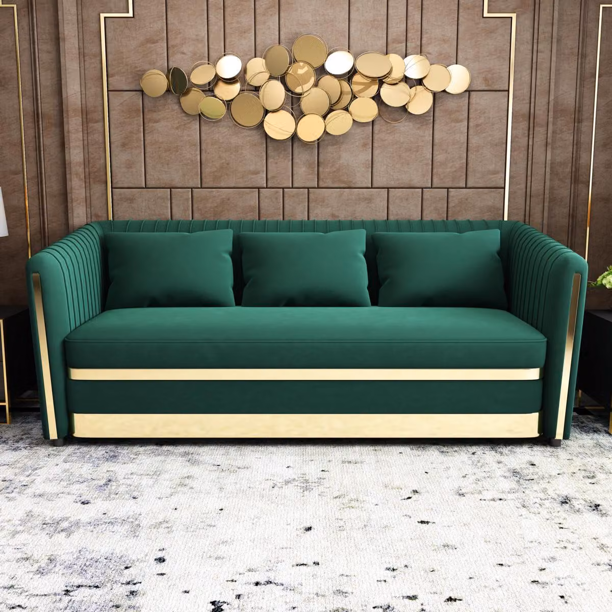 Dreisitzer Couch Polster Design Sofa Sitz 3er Sofas Zimmer Möbel Moderne Textil