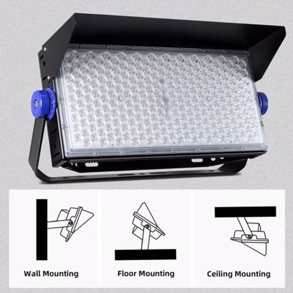 Lampada da lavoro a LED da 500W - impermeabile IP65 - corpo in alluminio - illuminazione esterna potente